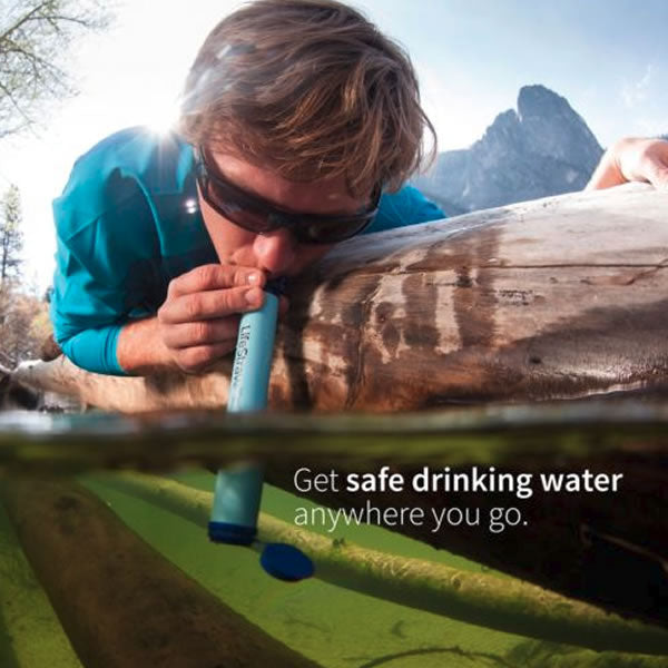 LifeStraw Personal Water Filter In Use