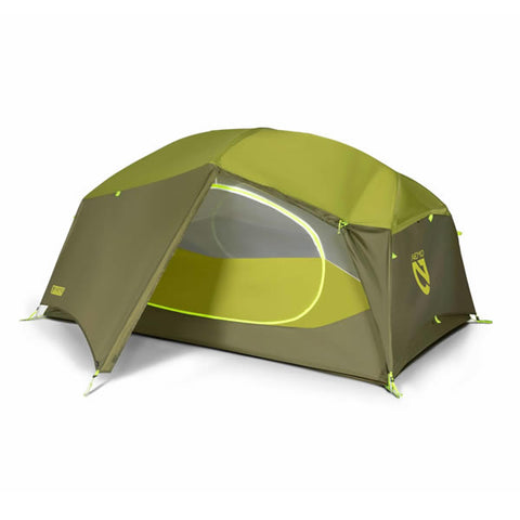 Nemo Aurora 2P: 2 Person Hiking / Backpacking Tent with Footprint (Nova Green Colour)