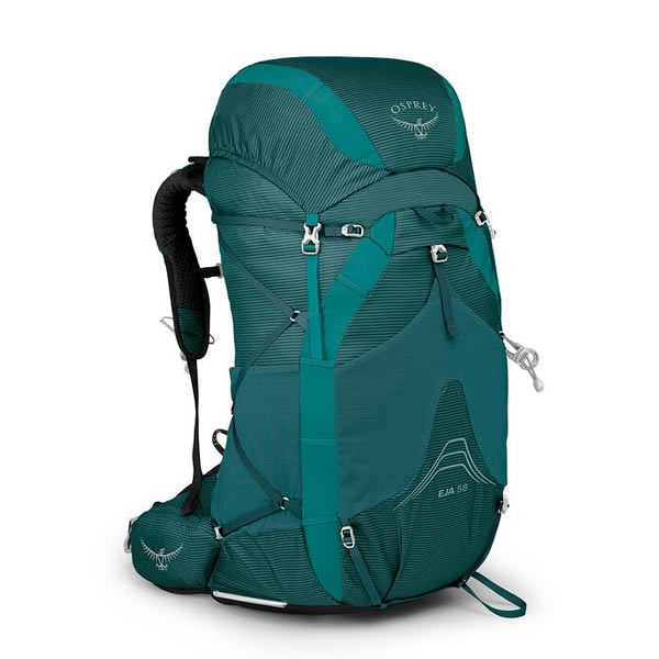 Osprey Eja 58 Litre Women's Ultralight Hiking Backpack Deep Teal