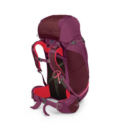 Osprey Kyte 46 Litre Women's Thru-Hiking Backpack purple calla harness