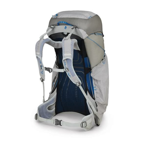 Osprey Levity 45 Ultralight Hiking Backpack Parallax Silver harness