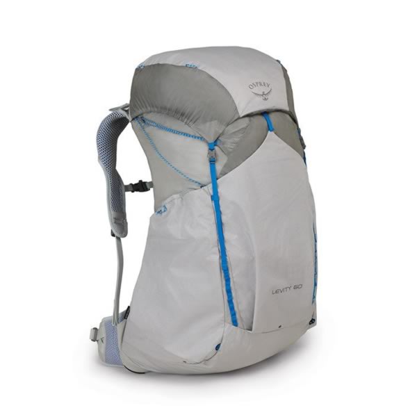 Osprey Levity Ultralight Hiking Backpack 60 Litres Parallax Silver