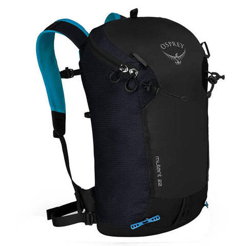 Osprey Mutant 22 Litre Climbing / Mountaineering Daypack Black Ice colour