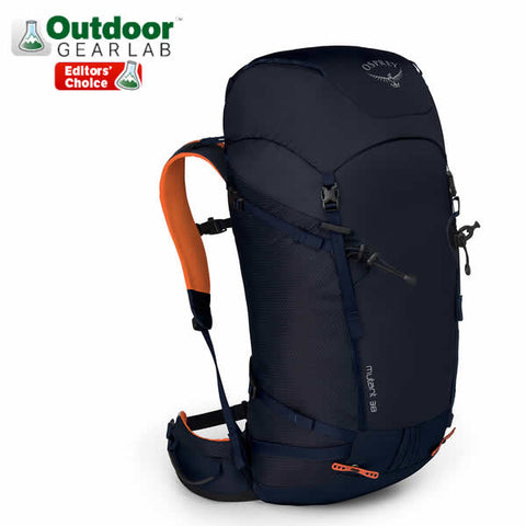 Osprey Mutant 38 litre climbing mountaineering backpack blue fire editors choice award outdoor gear lab