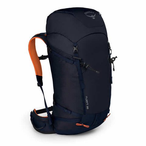 Osprey Mutant 38 litre climbing mountaineering backpack blue fire