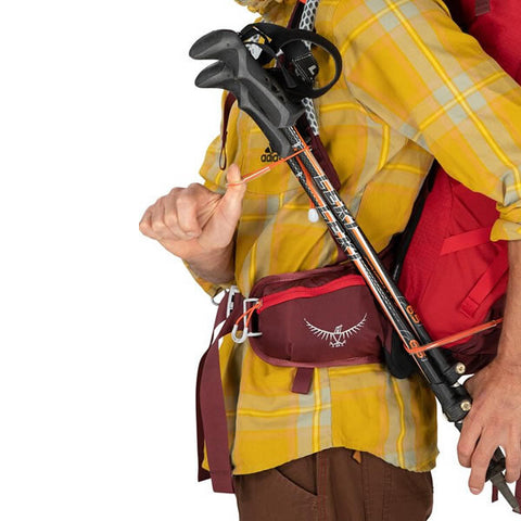 Osprey Stratos 34 litre Daypack trekking pole attachment