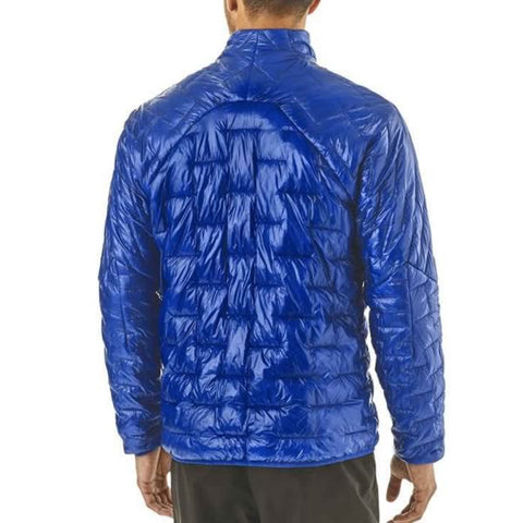 Patagonia Mens Micro Puff Jacket Lightweight Synthetic Jacket in use rear view