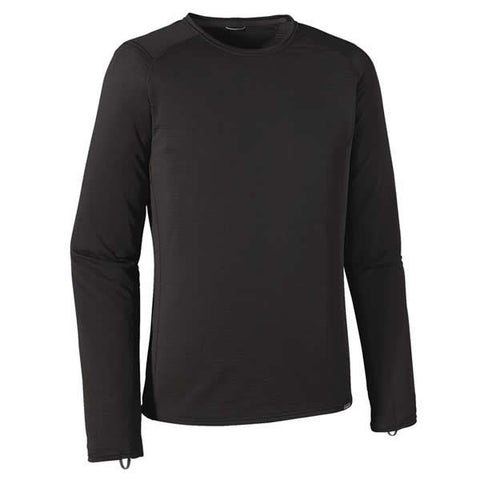 Patagonia Mens Capilene Thermal Weight Crew Thermal Top Front view black