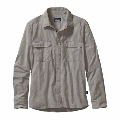 Patagonia Men's Long Sleeve El Ray Travel Shirt, lightweight, quick dry, 40 UPF - Seven Horizons