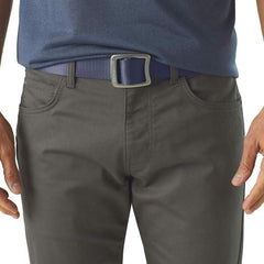 Patagonia Tech Web Belt Dolomite Blue in use