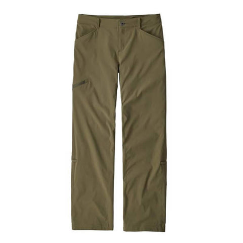 Patagonia Women's Quandary Pants -stetchy, lightweight, quick-dry, hike & travel pants fatigue green