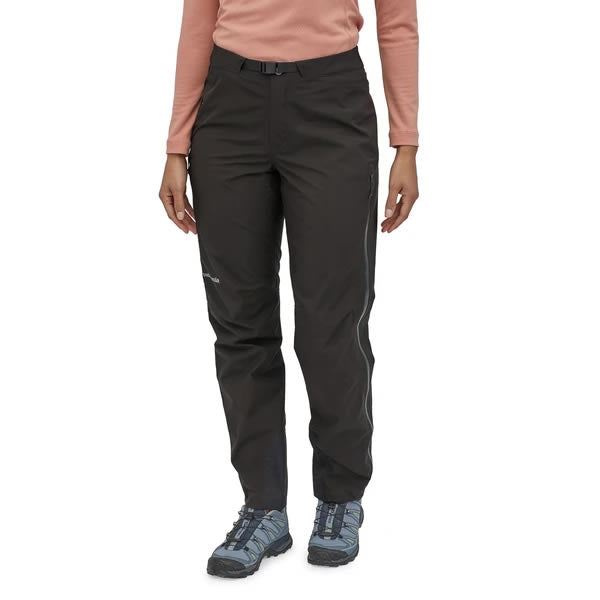 Patagonia Women's Calcite Pants Gore-Tex Black in use front view