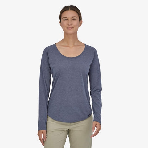 Patagonia Women's Cap Cool Trail Shirt Long Sleeve in use front view