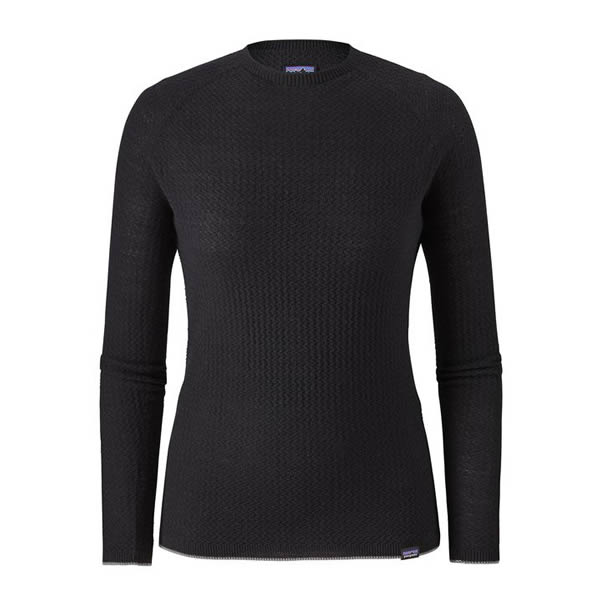 Patagonia Women's Capilene Air Merino Blend Long Sleeve Thermal Top black