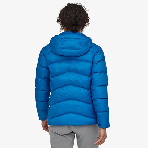 Patagonia Women's Fitz Roy Down Belay Jacket rear view in use