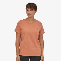 Patagonia Women's P-6 Logo Organic Cotton Crew T-shirt in use front view