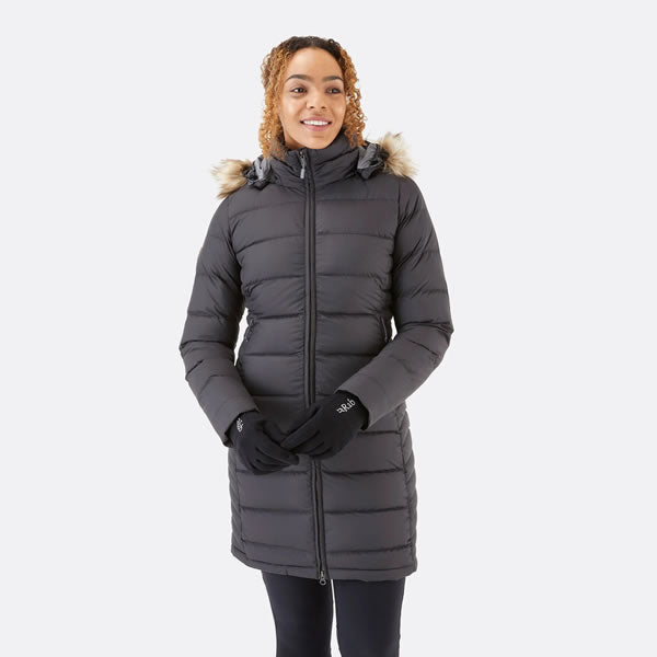 Rab Women's Deep Cover 700 FP Down Parka with Detachable Hood