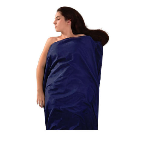 Sea to Summit Blended Silk and cotton travel liner long  navy