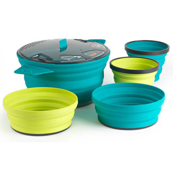 Sea to Summit X-Set 31 - Foldable Camp Pot, Bowls and Mugs - Seven Horizons