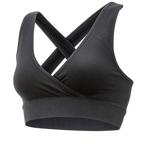 Exofficio Womens Give N Go Sport Mesh Bralette Black side view 