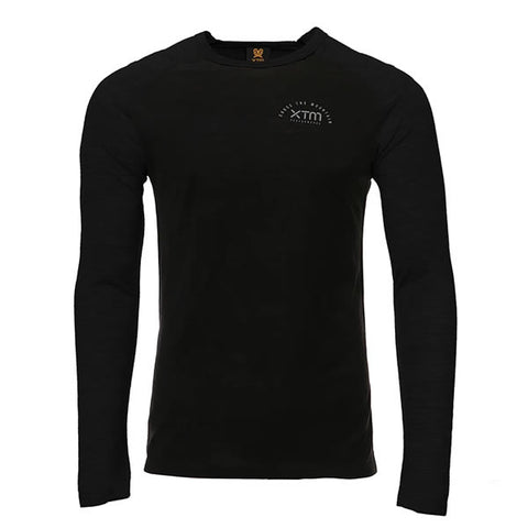 XTM Adventure 170 Long Sleeve Merino Top Black front view