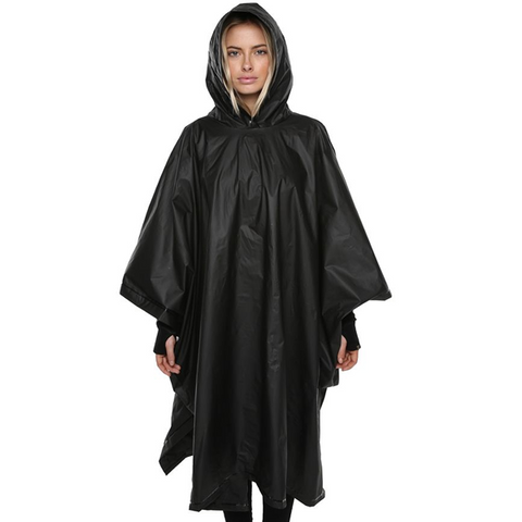 XTM Stash Poncho - waterproof, lightweight rain poncho